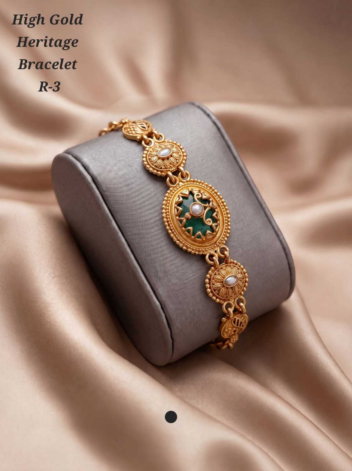 Micro Gold Bracelet with Textured Stations