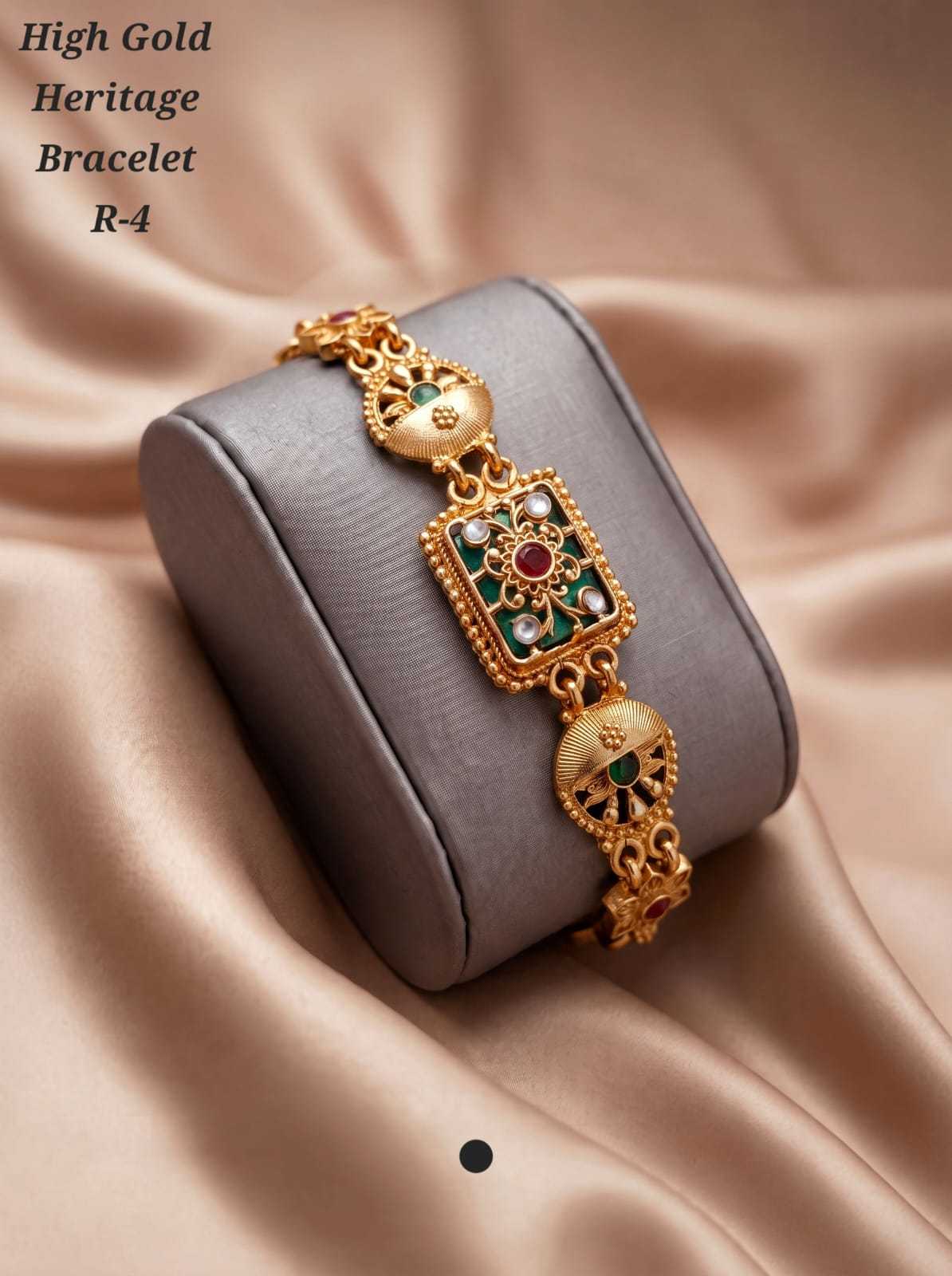 Micro Gold Bracelet with Textured Stations