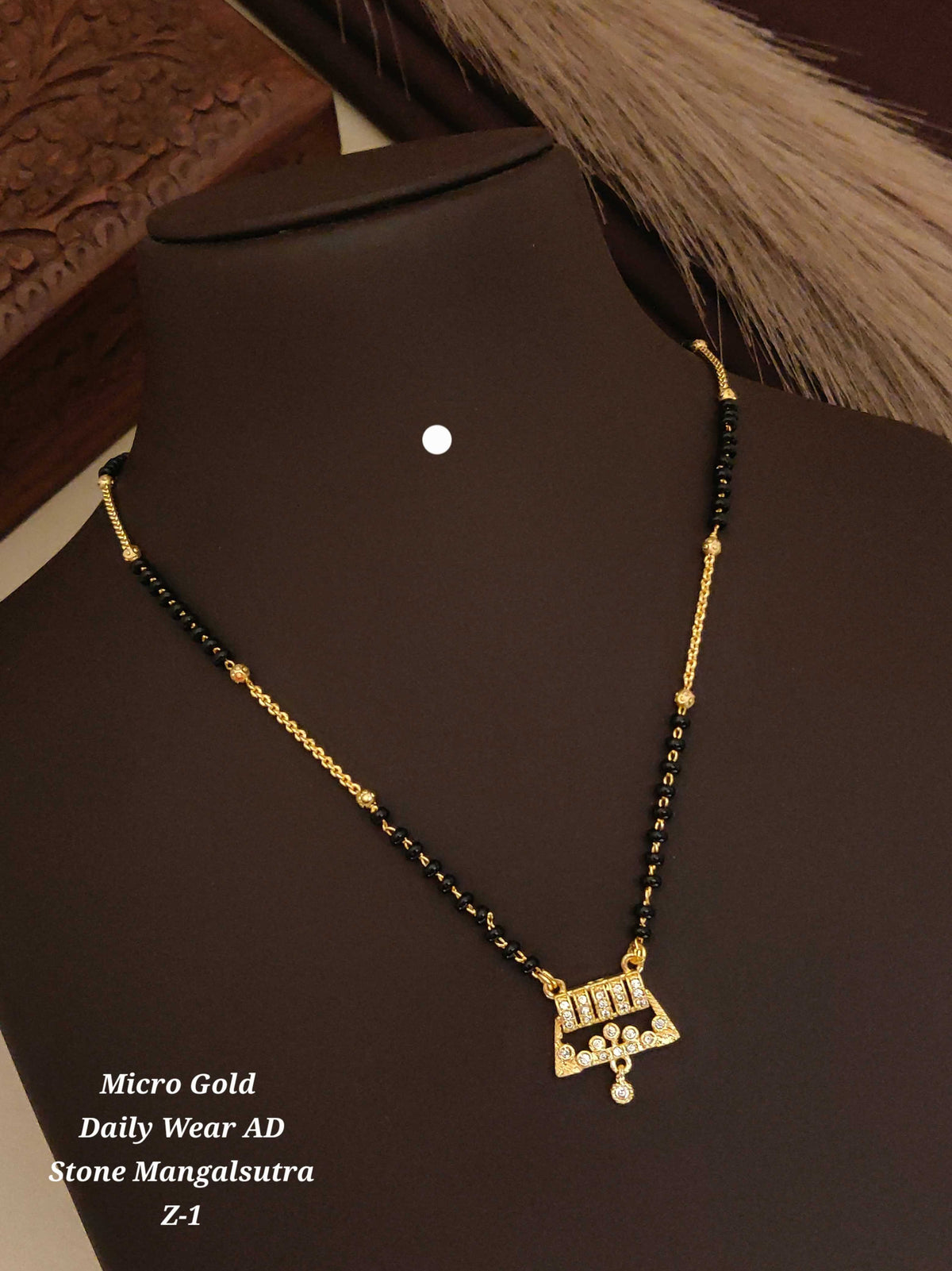 Micro Gold Daily Wear AD Mangalsutra