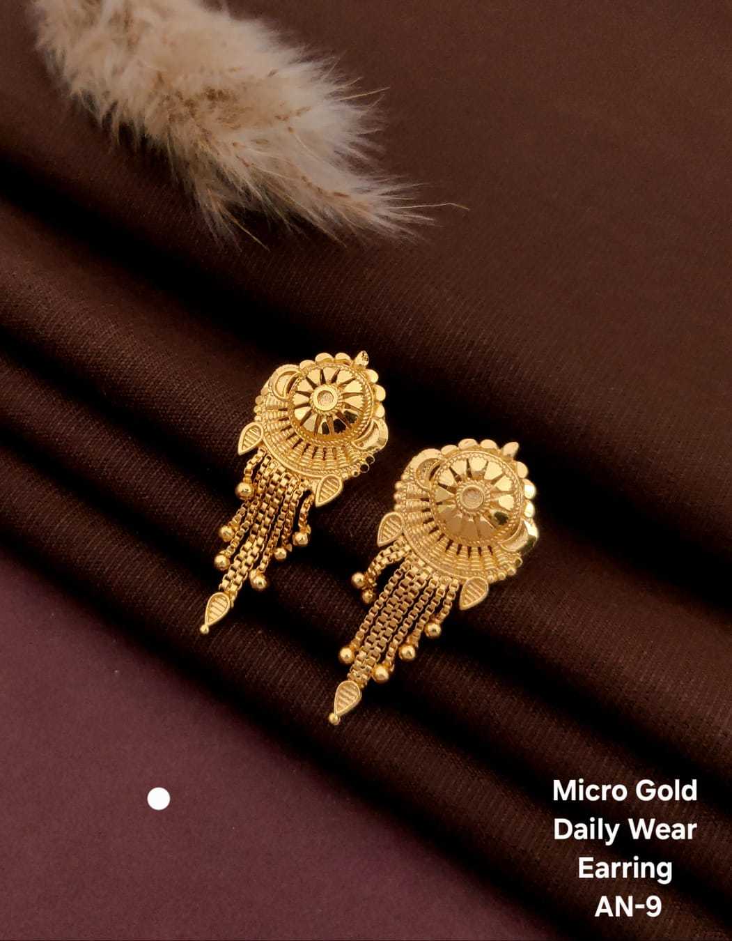 Micro Gold Traditional Drop Earrings