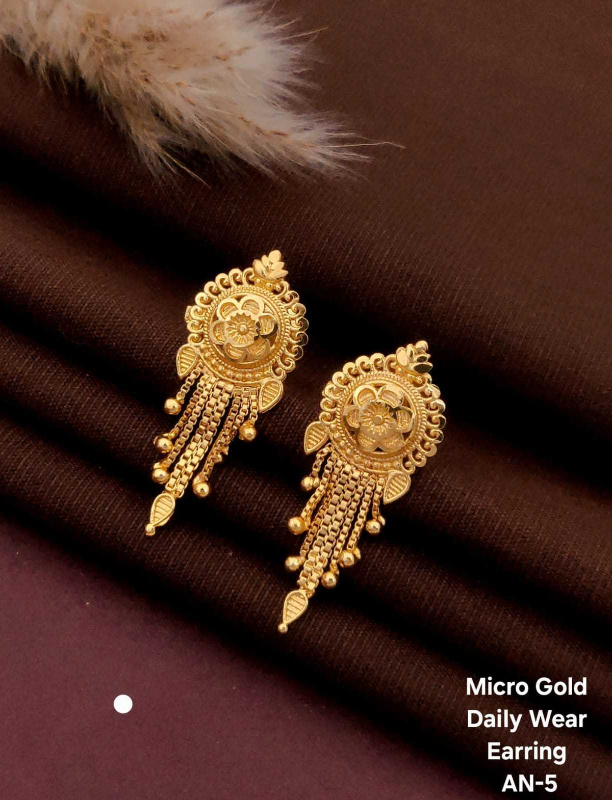 Micro Gold Traditional Drop Earrings