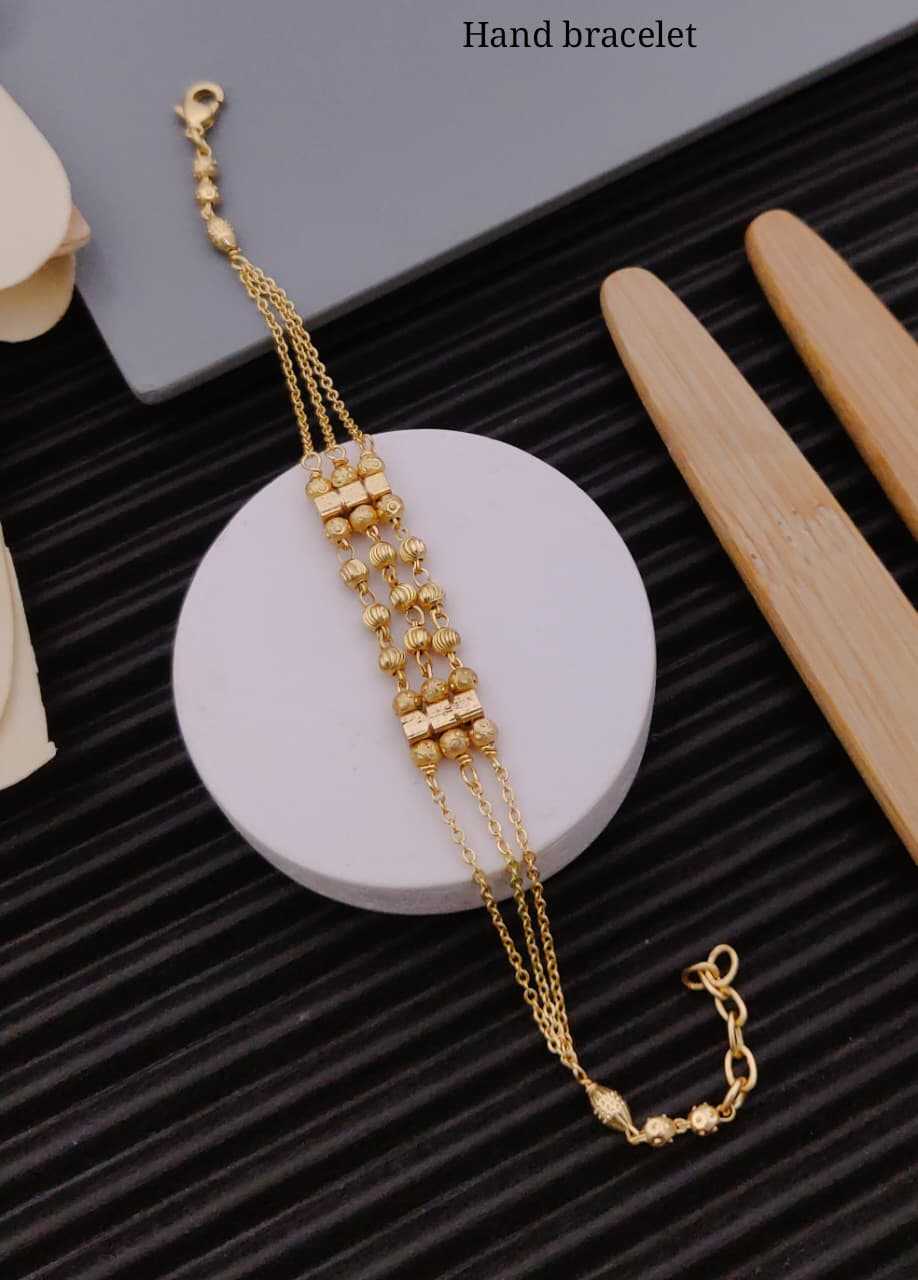 Minimalist Hand Bracelet with Ornate Detail