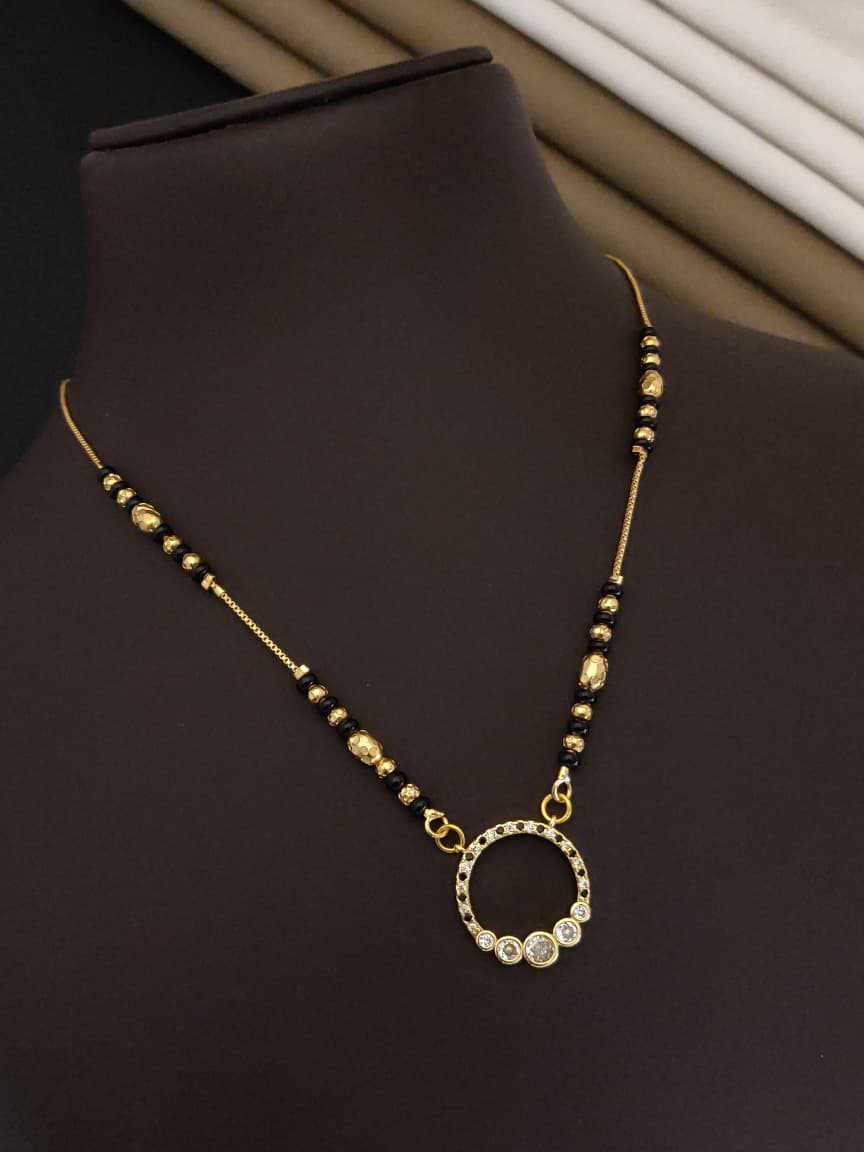 Minimalist Teardrop Mangalsutra on Fine Chain