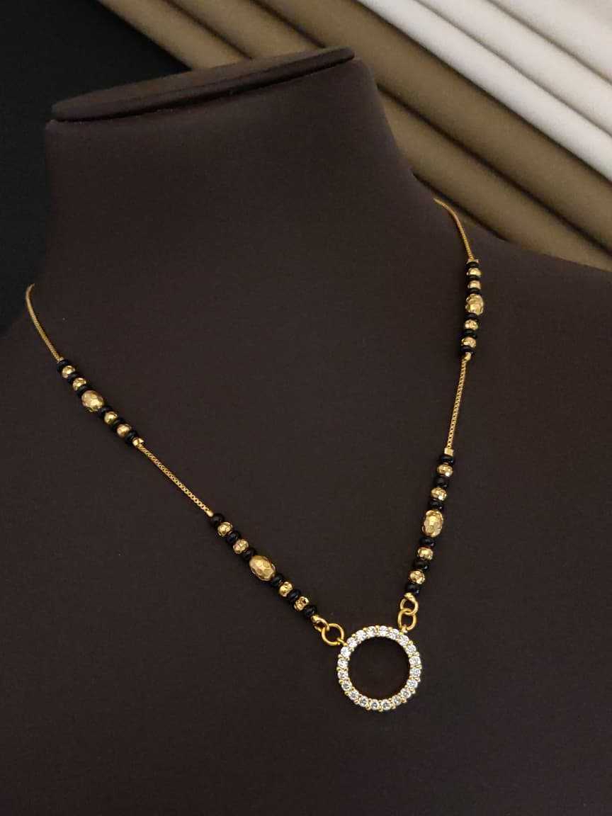Minimalist Teardrop Mangalsutra on Fine Chain