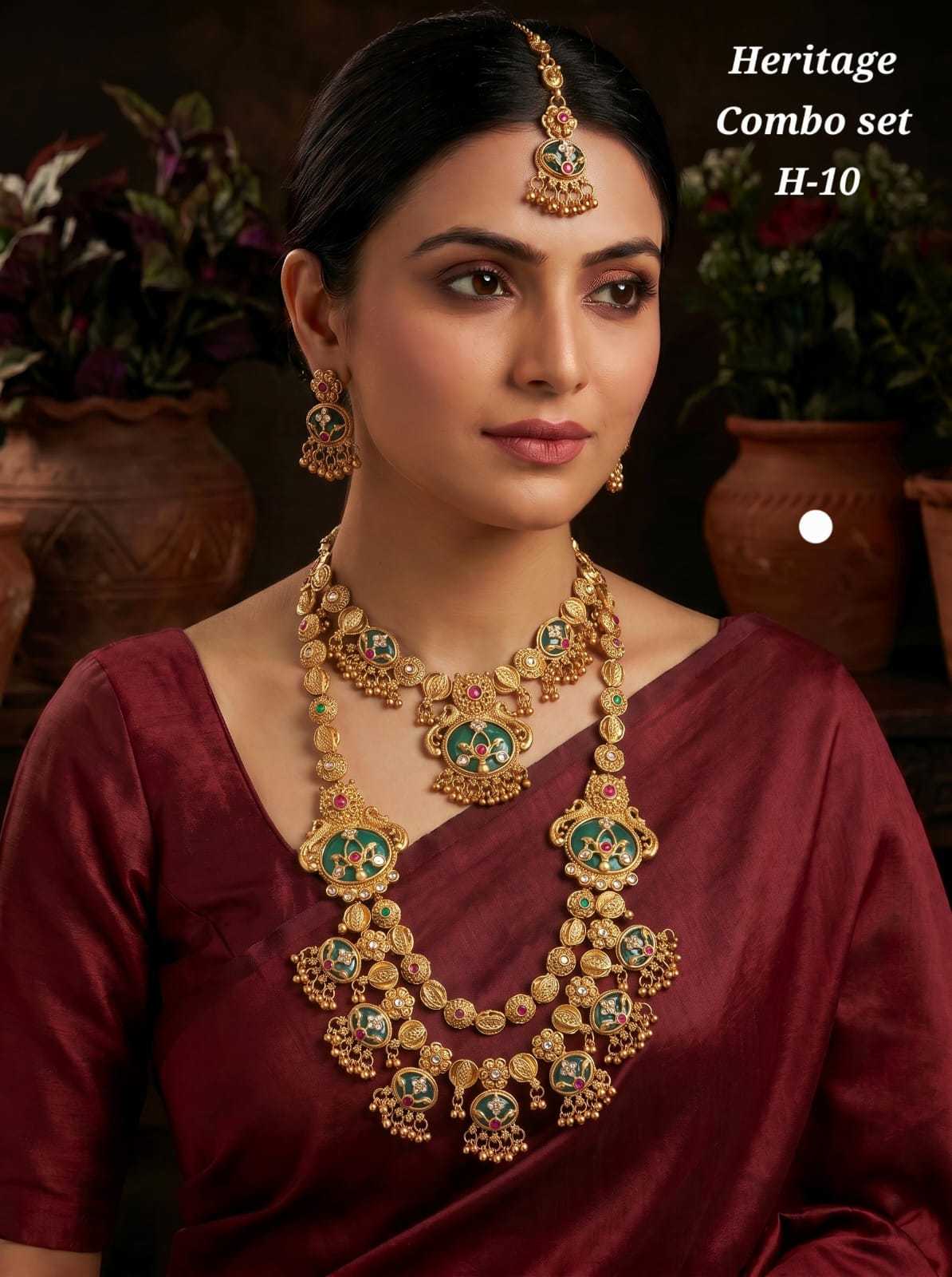Multi Piece Bridal Combo with Choker & Haar
