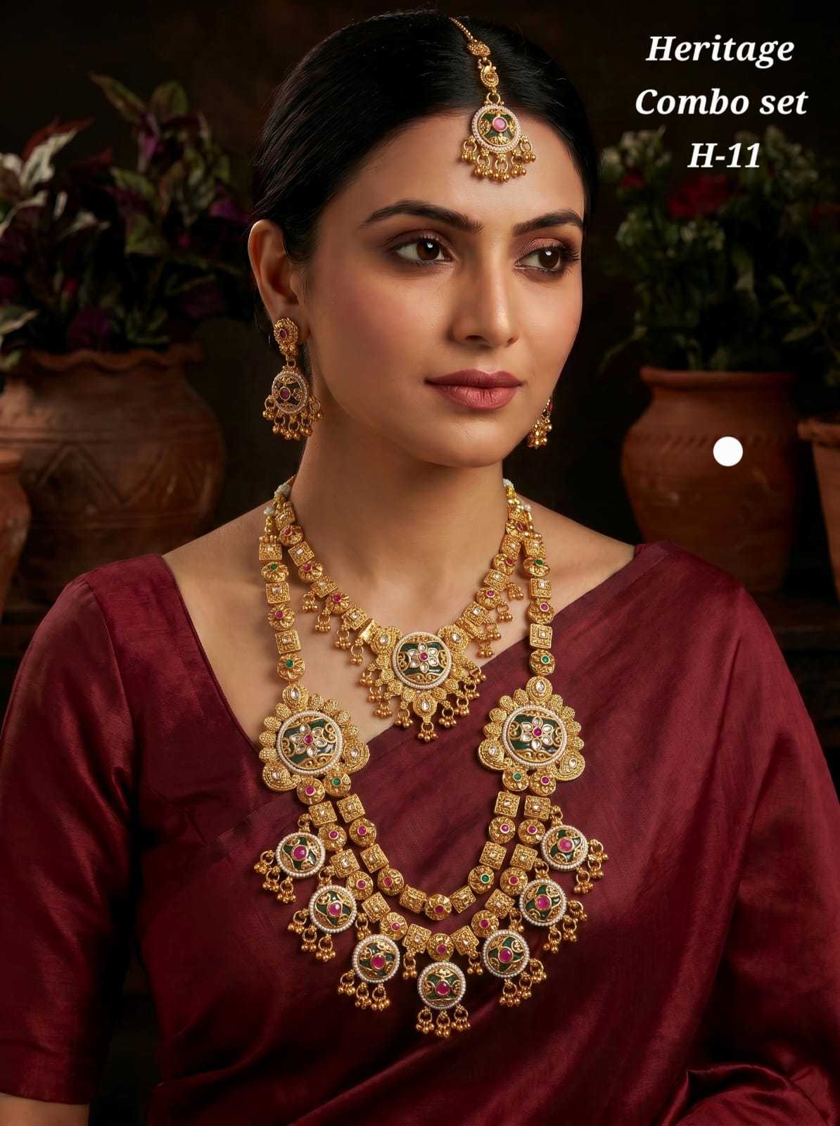 Multi Piece Bridal Combo with Choker & Haar