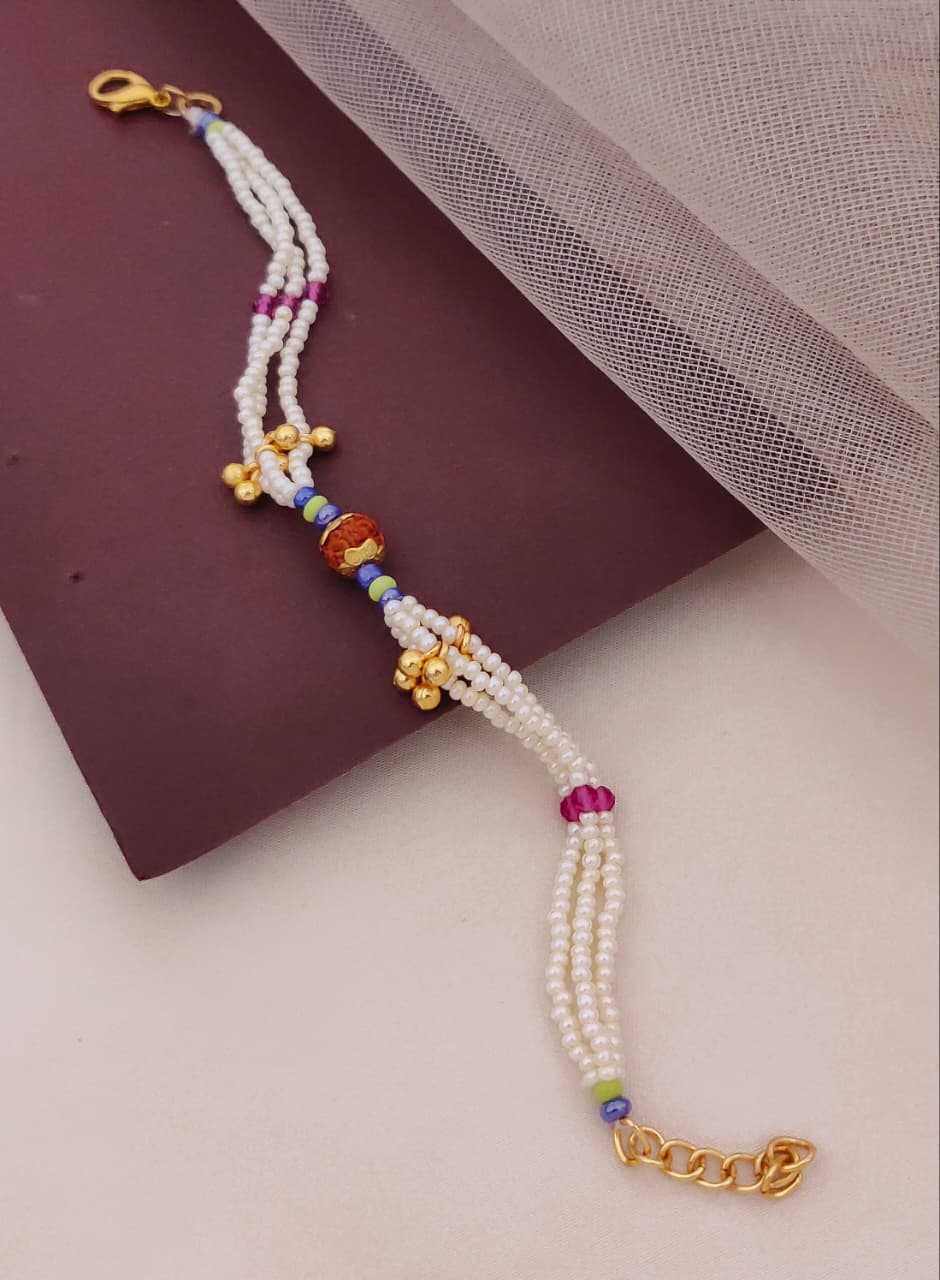 Multi Strand Pearl Hand Bracelet