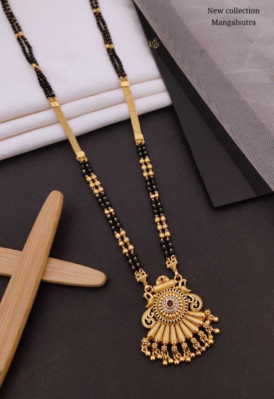 New Collection Mangalsutra with Fan Pendant