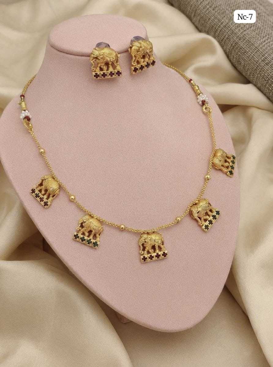 Pastel Meenakari Charm Necklace with Studs
