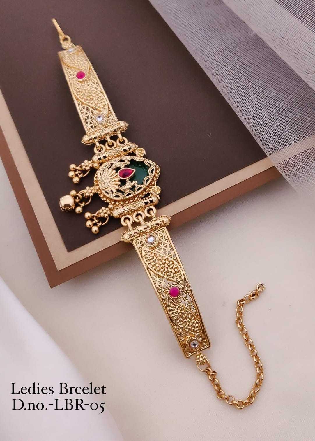 Peacock Meenakari Bracelet with Ghungroo Charms