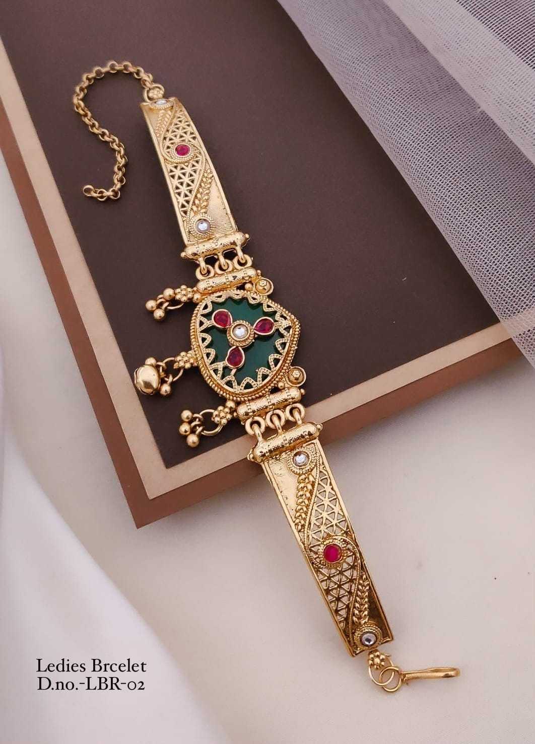 Peacock Meenakari Bracelet with Ghungroo Charms