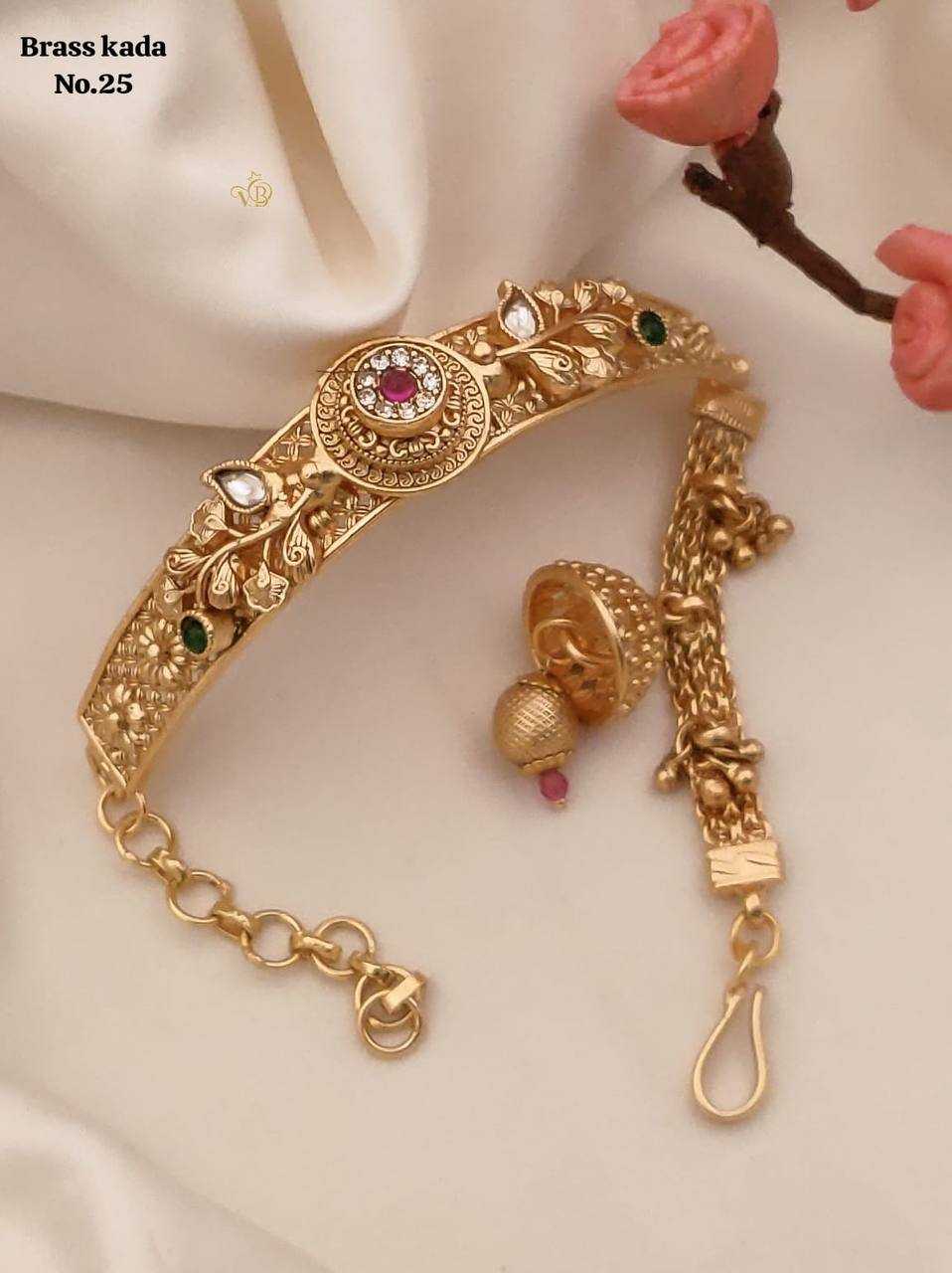 Premium Antique Brass Kada Cuff
