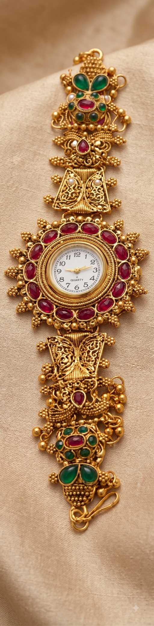 Round White Dial Antique Bracelet Watch