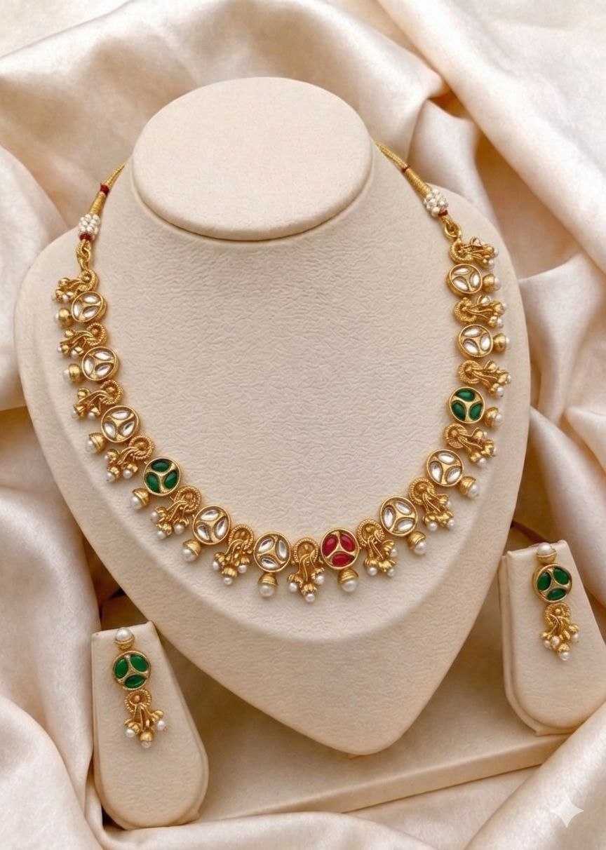 Royal Antique Kundan Choker Set