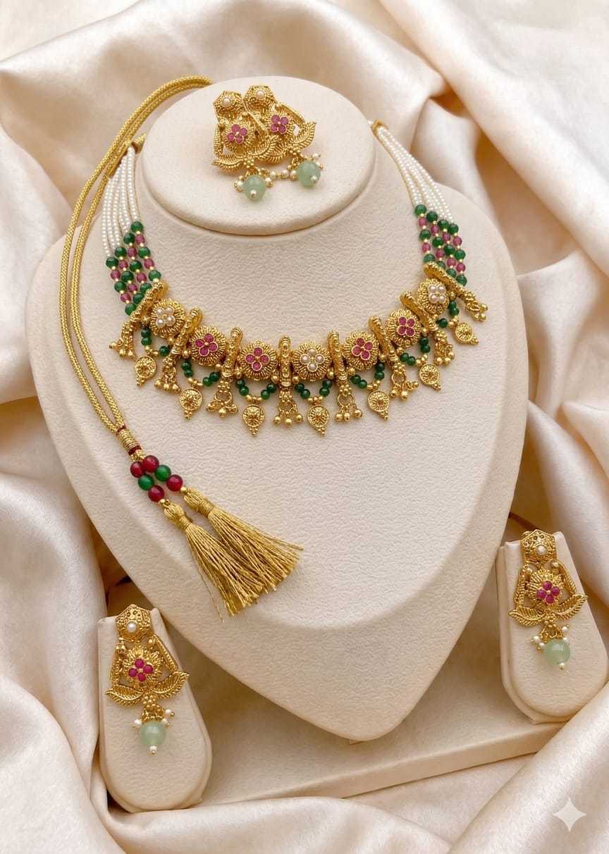 Royal Antique Panchlada Five Strand Set
