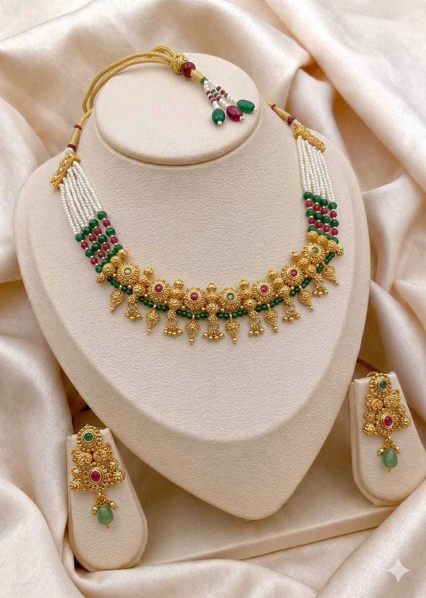 Royal Antique Panchlada Five Strand Set