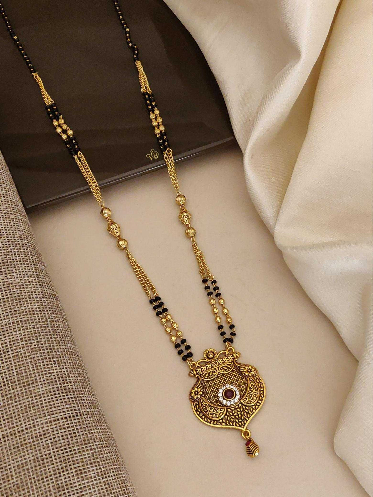 Royal Antique Teardrop Statement Pendant