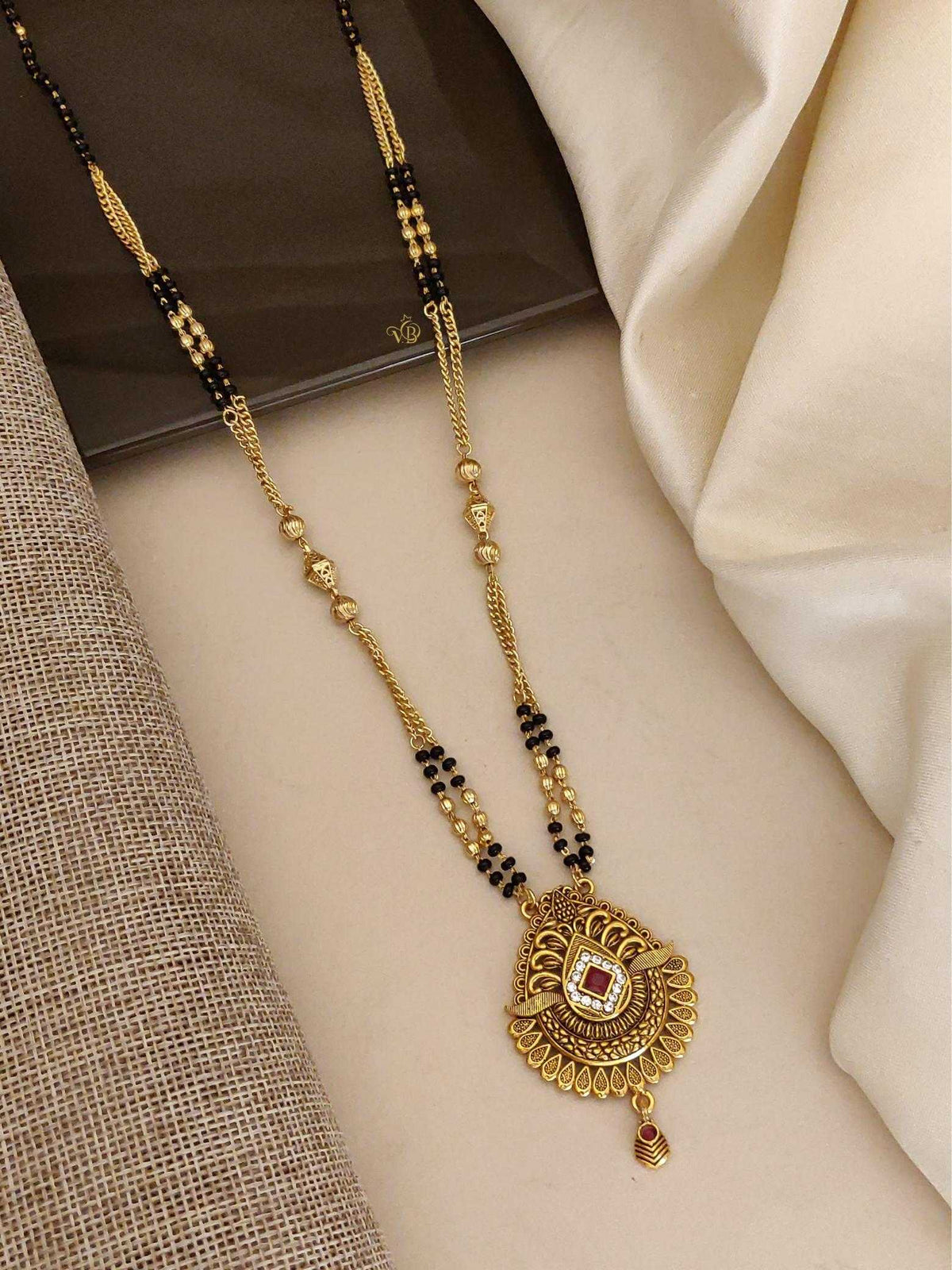 Royal Antique Teardrop Statement Pendant