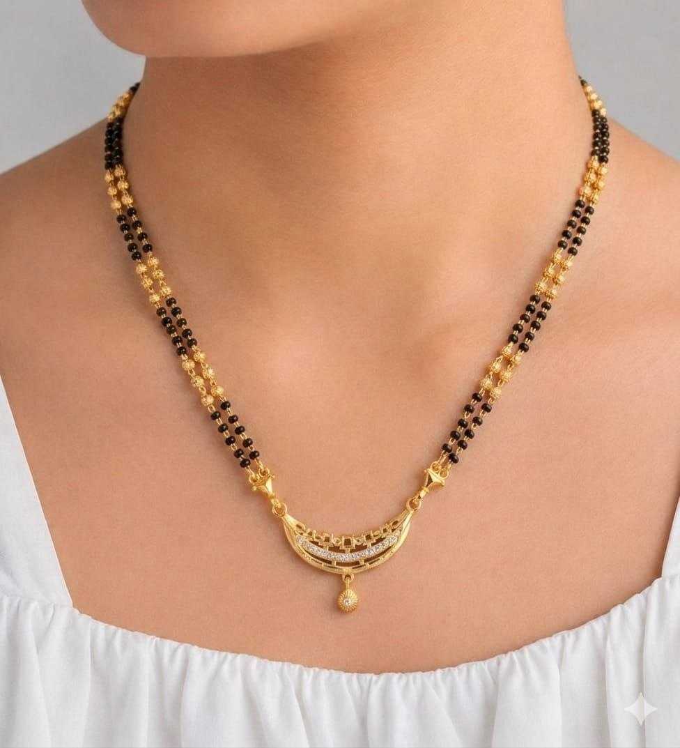 Royal Crescent Mangalsutra in High Gold