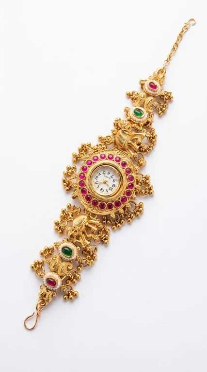 Royal Elephant Carved Jewellery Watch