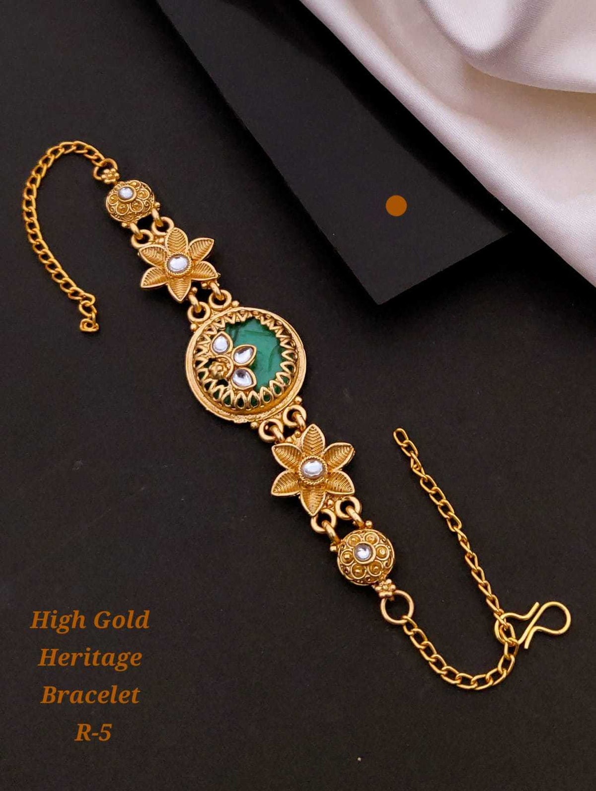 Royal High Gold Heritage Statement Bracelet