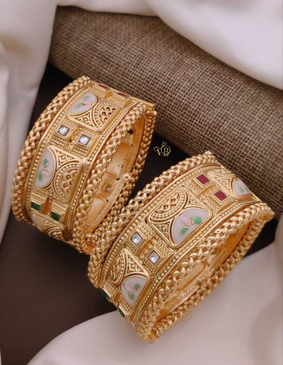 Royal Meenakari Antique Bangle Pair