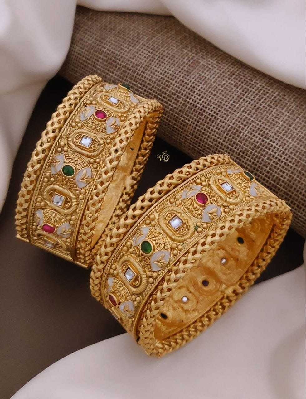 Royal Meenakari Antique Bangle Pair