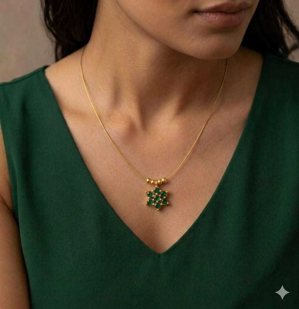 Snowflake Blossom Crystal Pendant