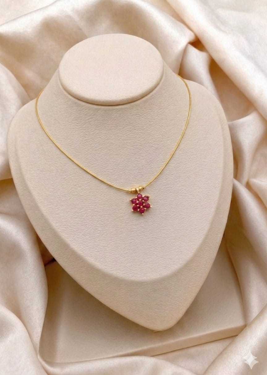 Snowflake Blossom Crystal Pendant