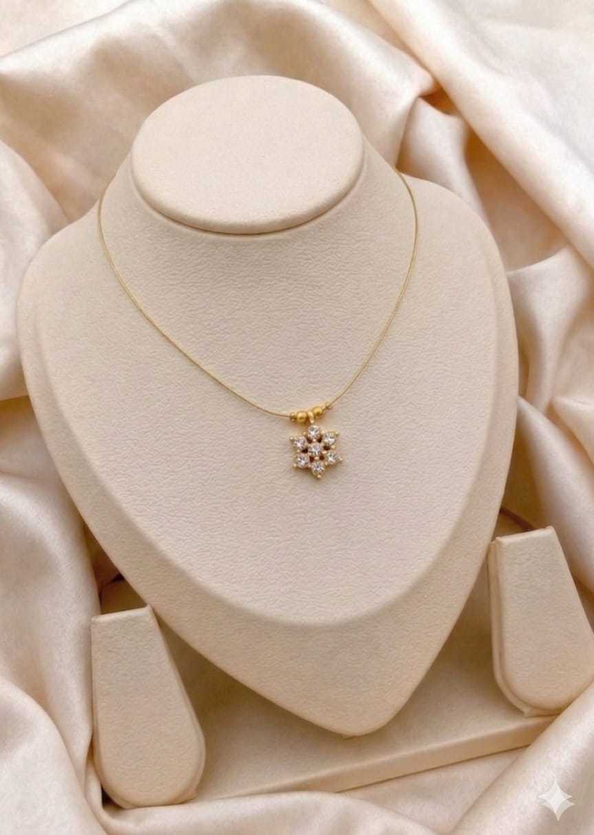 Snowflake Blossom Crystal Pendant