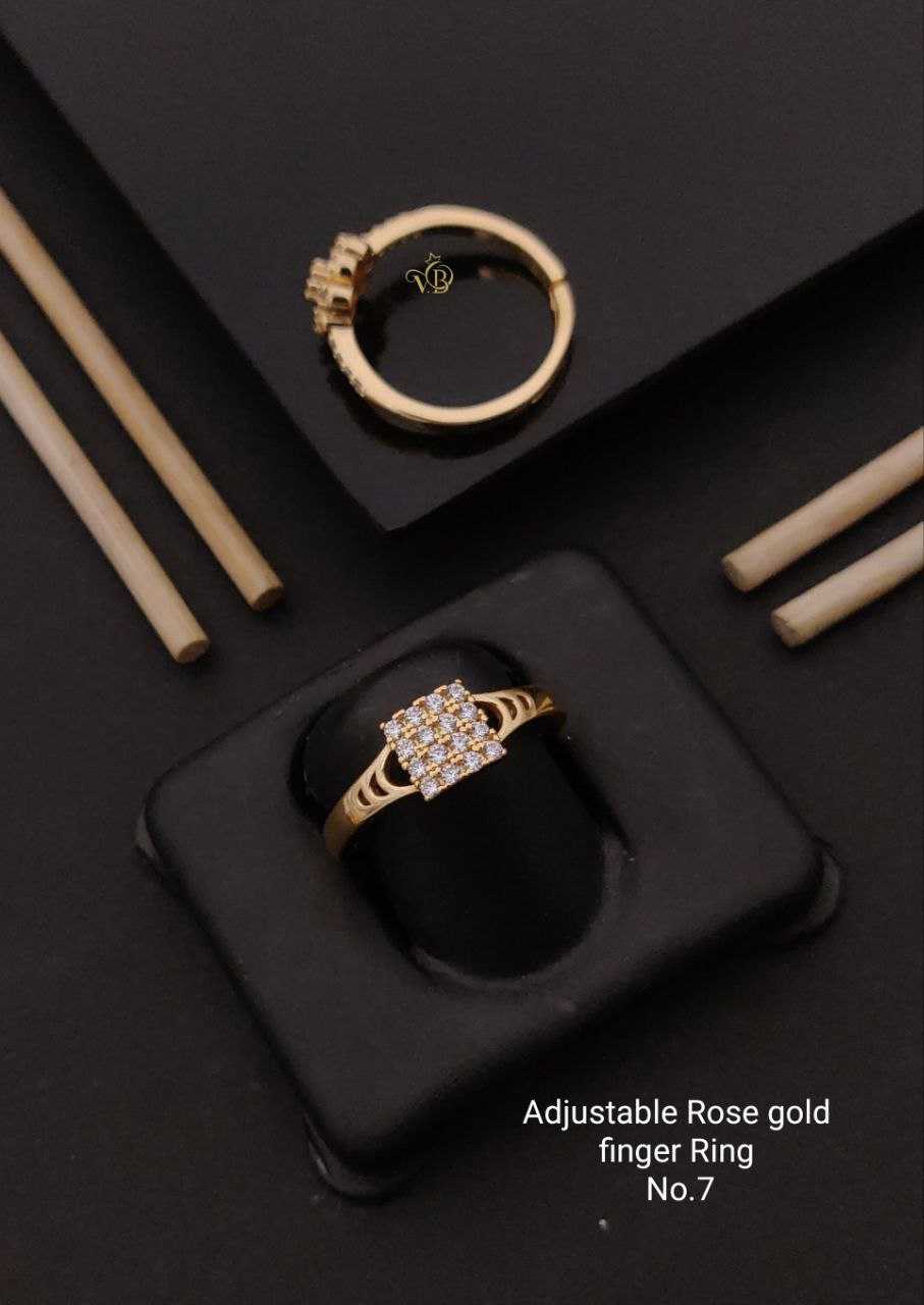 Square Cluster Ring with Nine Micro Stones