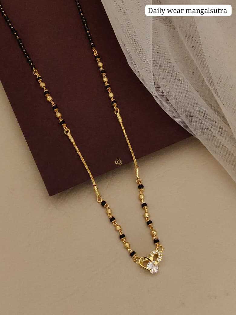 Square CZ Halo Pendant Mangalsutra