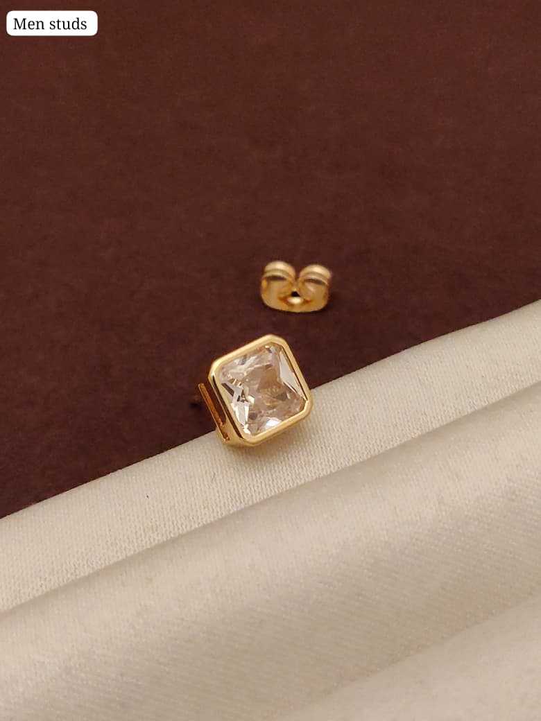 Trillion-Cut Cubic Zirconia Triangular Studs