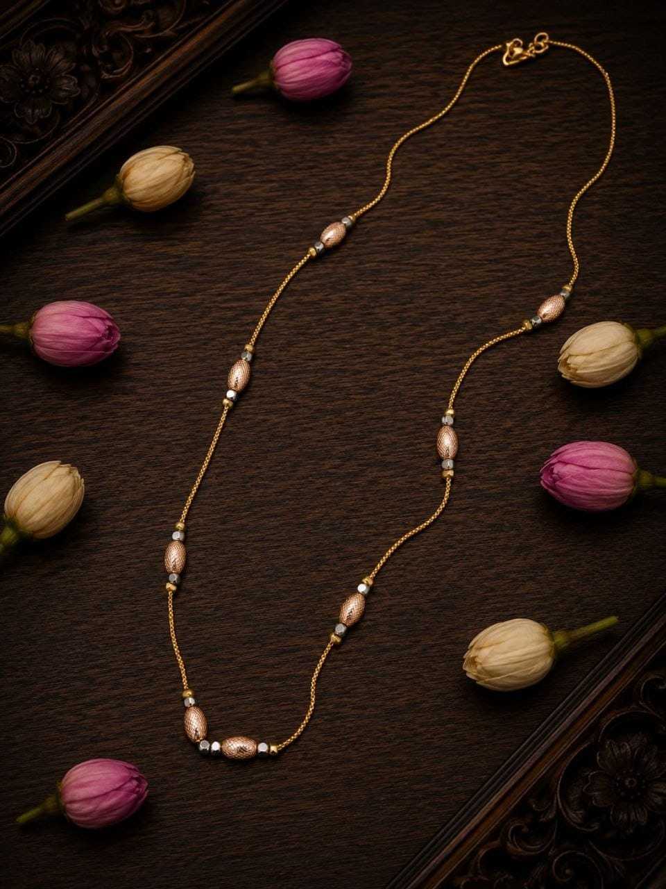 Two-Tone Fancy Chain with Geometric Beads