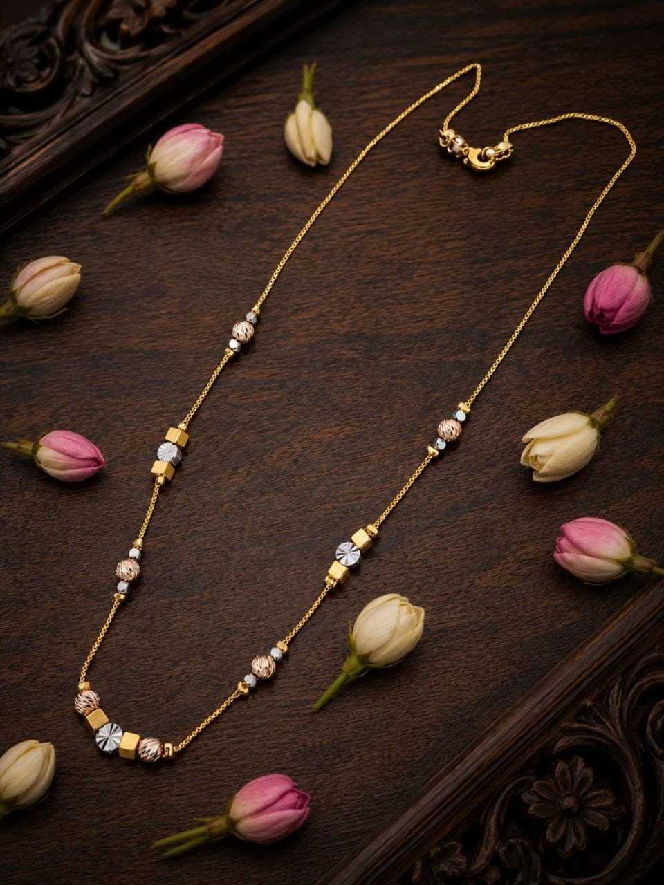 Two-Tone Fancy Chain with Geometric Beads