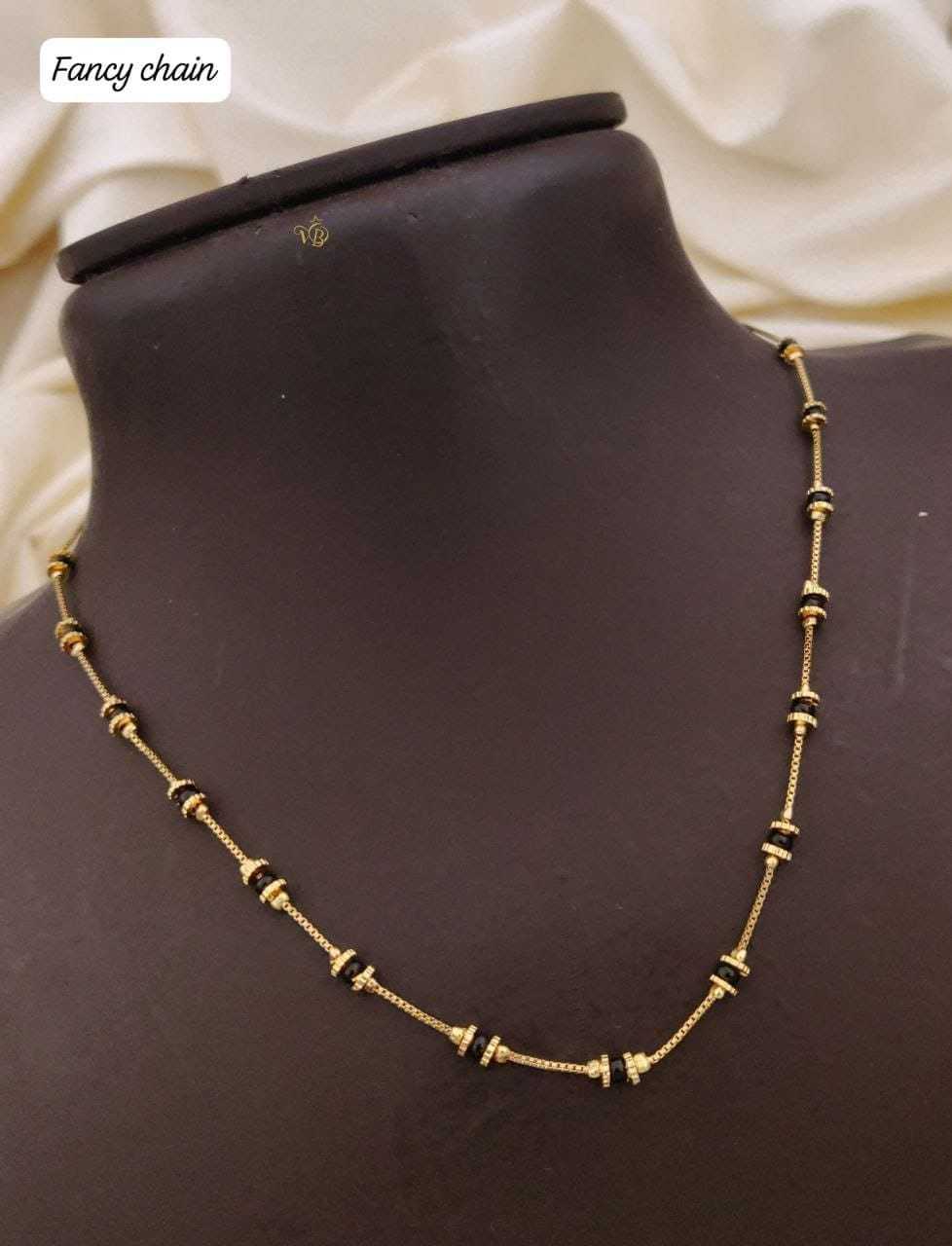 Ultra Slim Chain Mangalsutra with Bead Stations