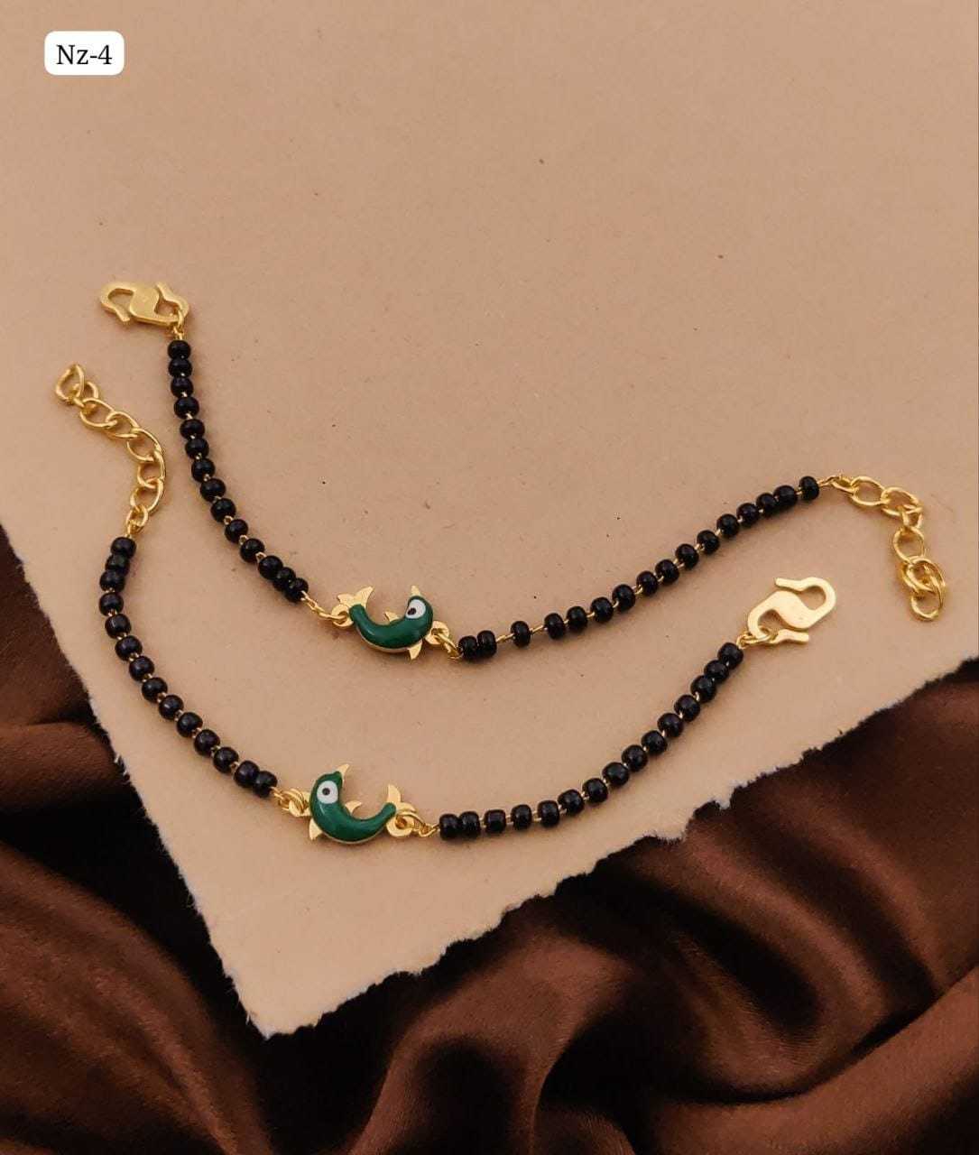 Yellow Evil Eye Dual Strand Nazariya Bracelet Set